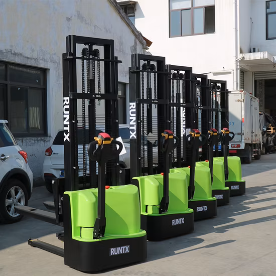 Pallet Stacker 1500kg 2000kg Full Electric Stacker with Straddle Legs
