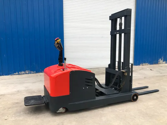 4 Meters Lifting Semi Electric Pallet Stacker Walking Type Electric Stacking Truck Forklift