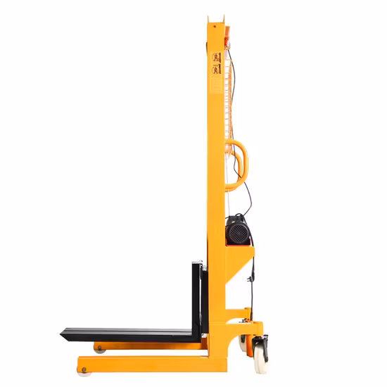 1t Warehouse Forklift Semi Electric Pallet Stacker Semi Pallet Lifter