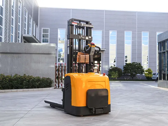 Good Price Lifting Semi Electric Stackers Pallet Stacker Walking Type Electric Stacking Truck Forklift