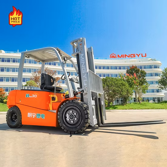 3t 3m Four Wheel Electric Truck Counterbalanced Hydraulic Forklift Sitting Driving Style