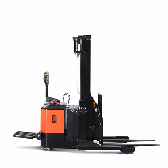 4t Loading Light Weight Portable Self Loading Stacker Electric Forklift