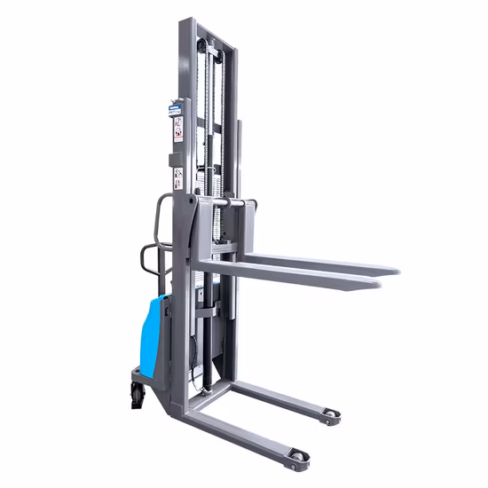 Manual Pallet Stacker 1000kg 1500kg 2000kg 1600mm-3500mm Heigh Range Semi-Electric Hydraulic Forklift
