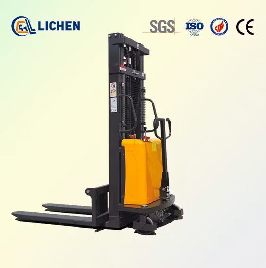 Hot Sell Semi Electric Pallet Stacker 1.5ton 3meter Stacking Forklift Cheap Price
